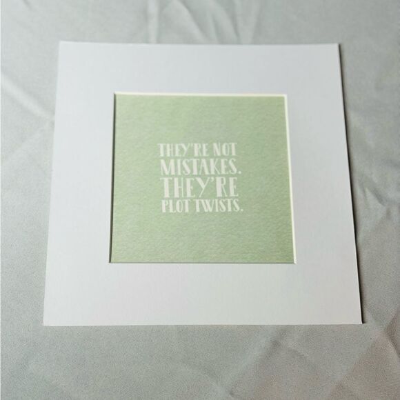 NEW! 4” x 4” Matted & Framed Motivational Sign Wall or Table Display - Picture 1 of 5